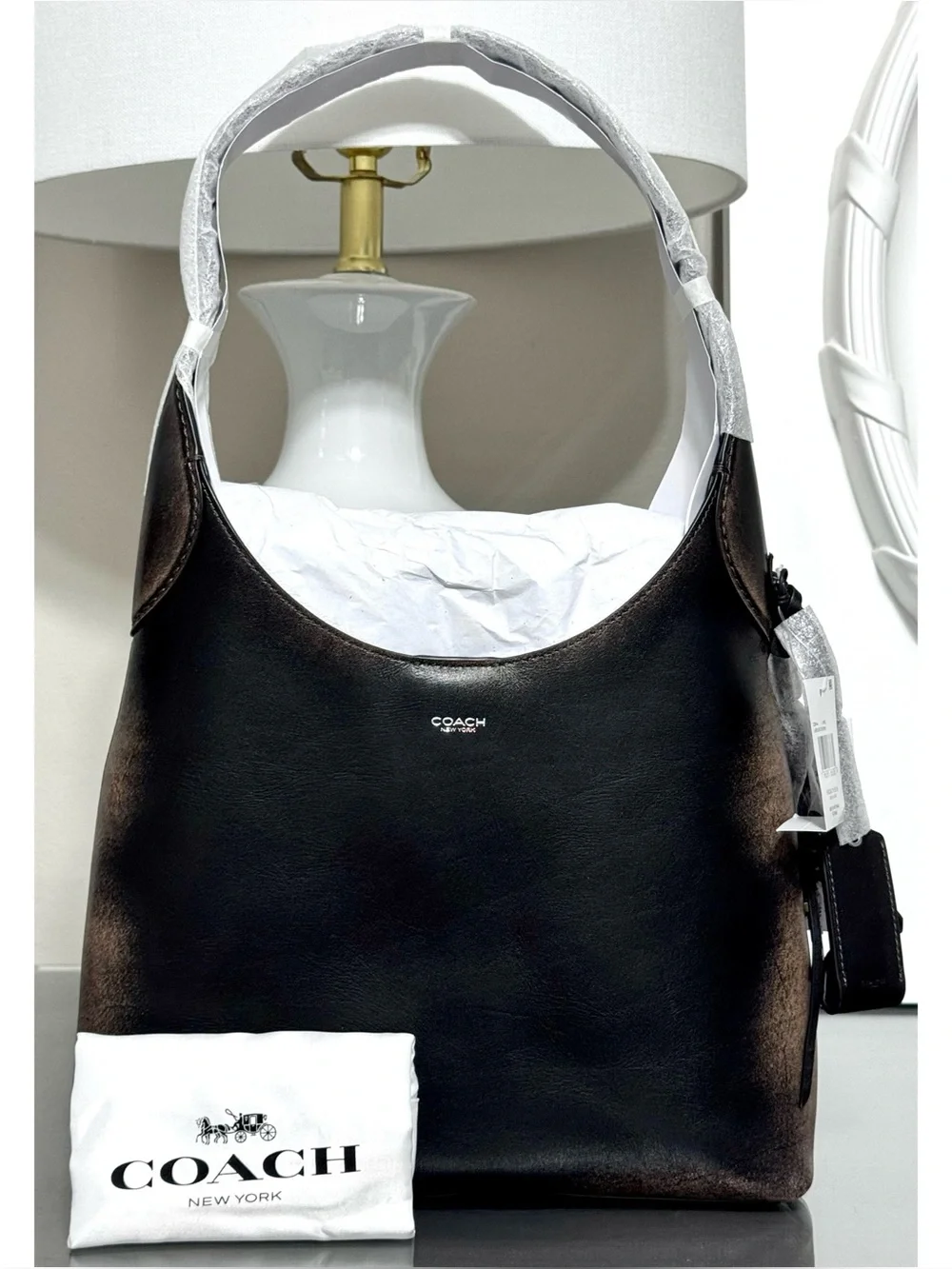 COACH Brooklyn Shoulder Bag 28, LOVED LEATHER